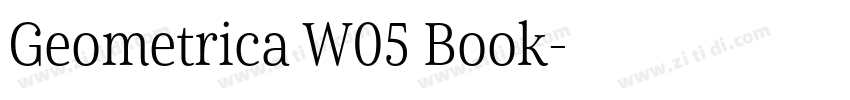 Geometrica W05 Book字体转换